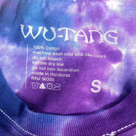 Wutang Purple Tie Dye T Shirt Tee - Picture 8 of 8